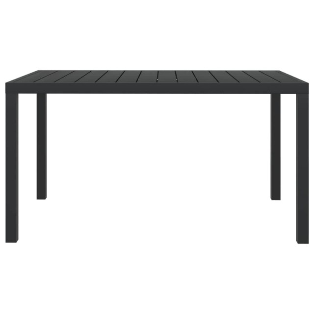 Ensemble à dîner de jardin avec coussins 5 pcs poly rotin noir