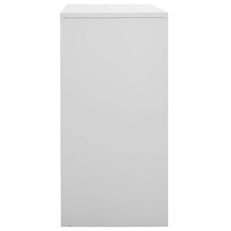 Armoires à casiers 2 pcs Gris clair 90x45x92,5 cm Acier