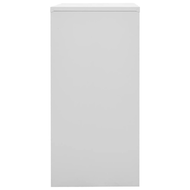 Armoires à casiers 2 pcs Gris clair et rouge 90x45x92,5cm Acier