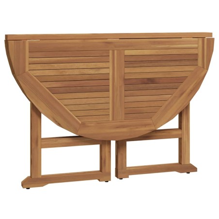 Mobilier à dîner d'extérieur pliable 5 pcs Bois solide de teck