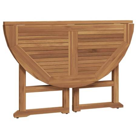 Ensemble à dîner d'extérieur pliable 5 pcs Bois solide de teck