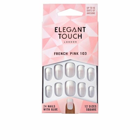Kunstnagels Elegant Touch French M 24 Onderdelen (24 uds)