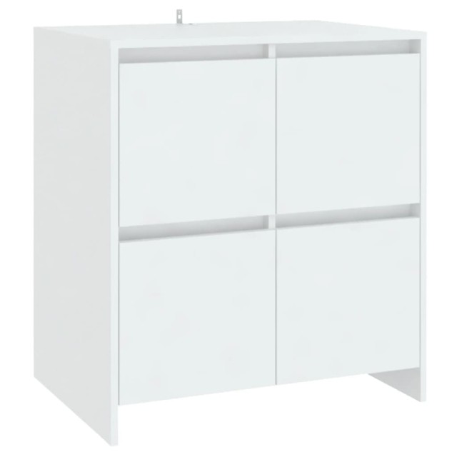 Buffets 3 pcs Blanc Bois d'ingénierie