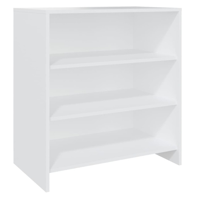 Buffets 2 pcs Blanc Bois d'ingénierie