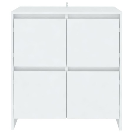 Buffets 2 pcs Blanc 70x41x75 cm Bois d'ingénierie