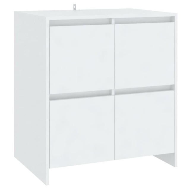 Buffets 2 pcs Blanc 70x41x75 cm Bois d'ingénierie