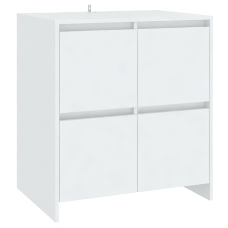 Buffets 2 pcs Blanc 70x41x75 cm Bois d'ingénierie