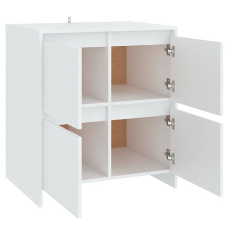 Buffets 2 pcs Blanc 70x41x75 cm Bois d'ingénierie