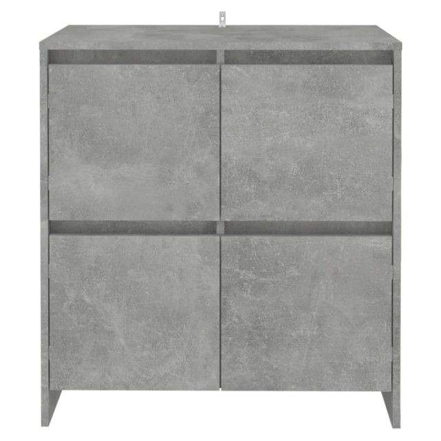 Buffets 2 pcs Gris béton 70x41x75 cm Bois d'ingénierie