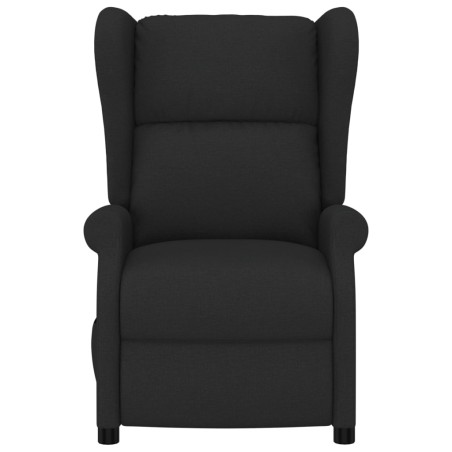 Fauteuil inclinable électrique à oreilles noir tissu