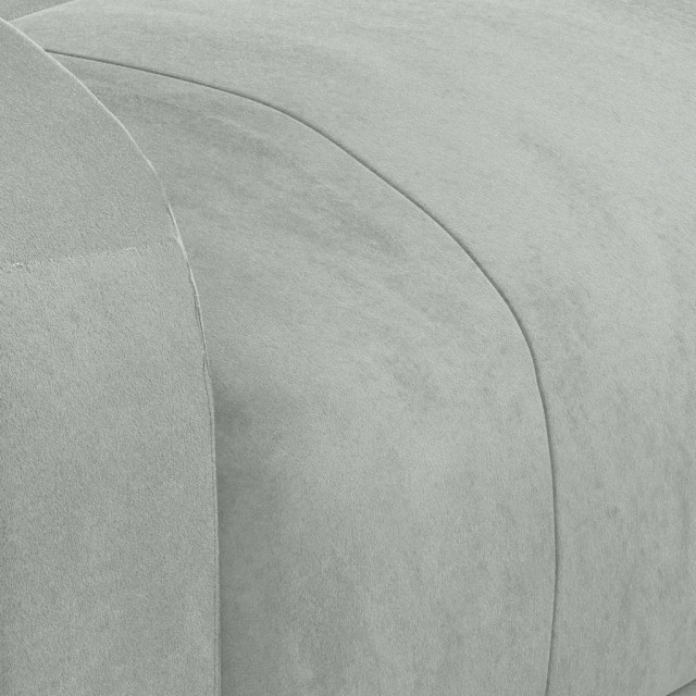 Fauteuil inclinable électrique gris clair velours