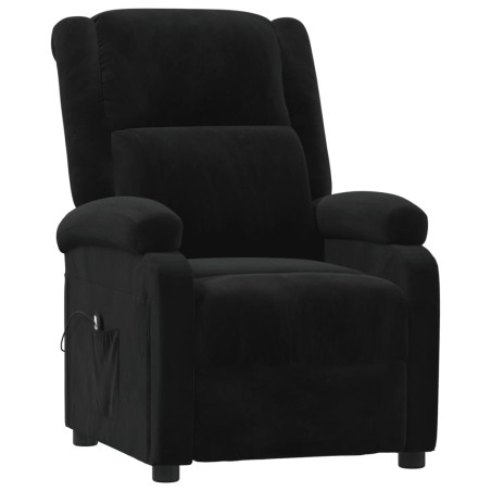 Fauteuil inclinable électrique noir velours