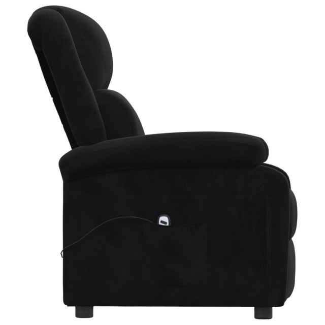 Fauteuil inclinable électrique noir velours
