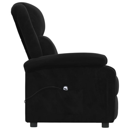 Fauteuil inclinable électrique noir velours