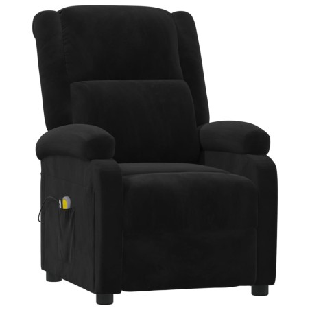 Fauteuil électrique de massage Noir Velours