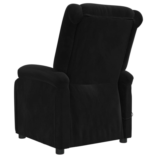 Fauteuil électrique de massage Noir Velours