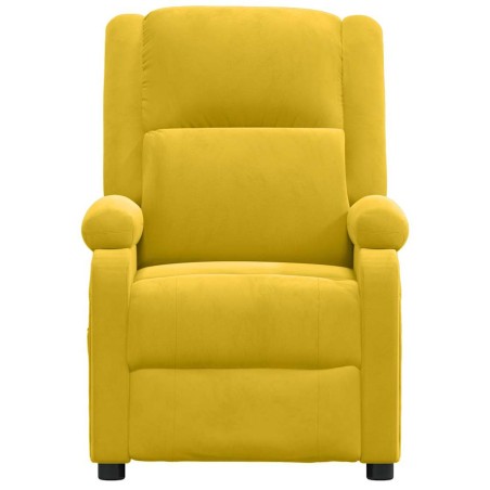 Fauteuil électrique de massage Jaune Velours