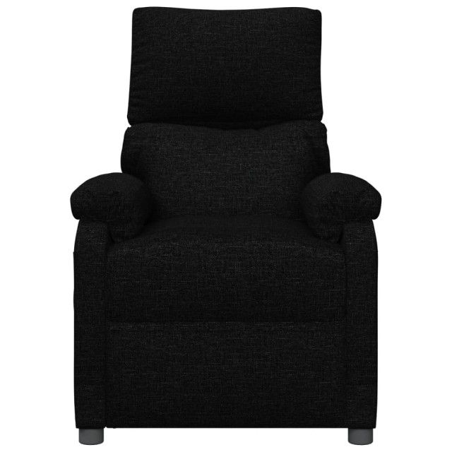 Fauteuil inclinable électrique Noir Tissu