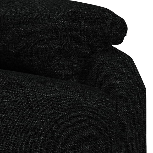 Fauteuil inclinable électrique Noir Tissu