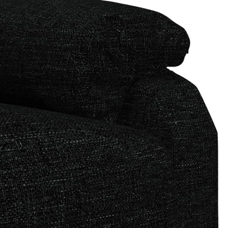 Fauteuil inclinable électrique Noir Tissu