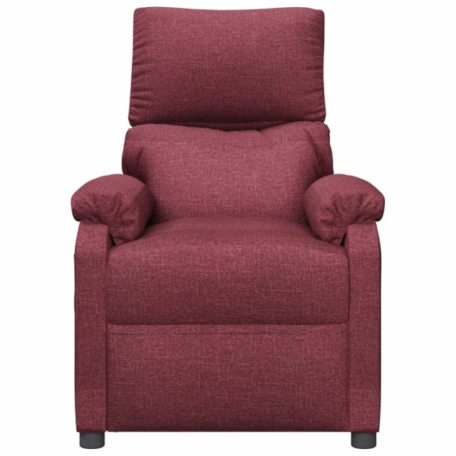 Fauteuil inclinable électrique Rouge bordeaux Tissu