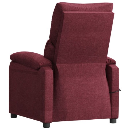 Fauteuil inclinable électrique Rouge bordeaux Tissu