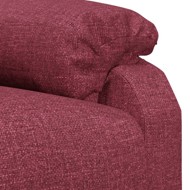 Fauteuil inclinable électrique Rouge bordeaux Tissu