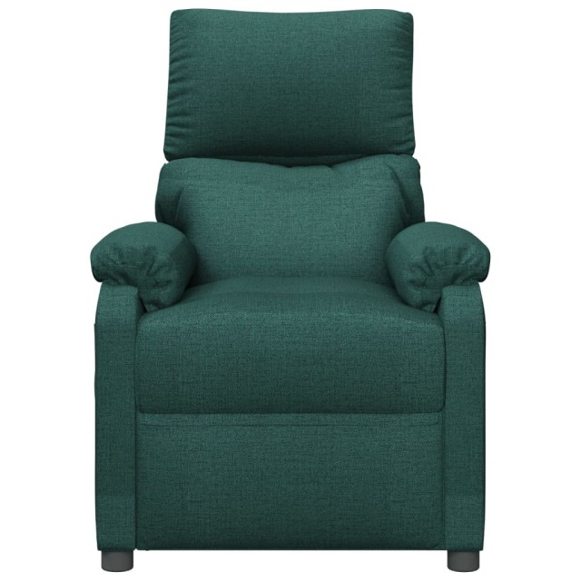 Fauteuil inclinable électrique Vert foncé Tissu