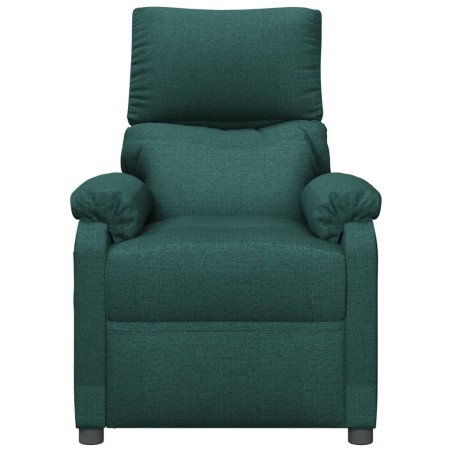 Fauteuil inclinable électrique Vert foncé Tissu