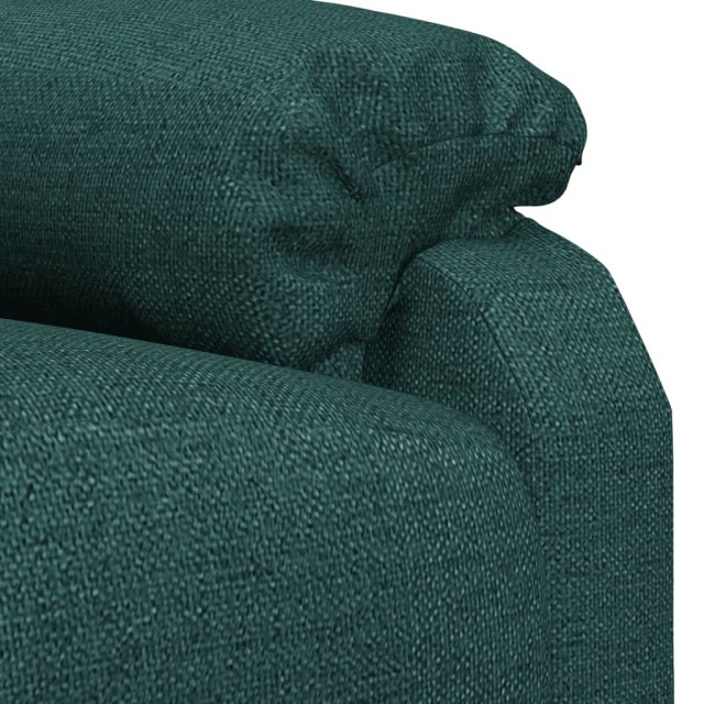 Fauteuil inclinable électrique Vert foncé Tissu