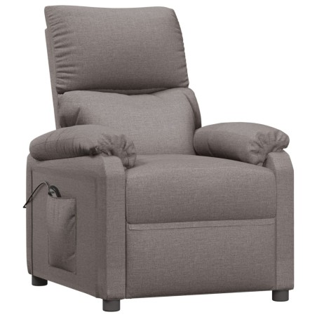 Fauteuil inclinable électrique Taupe Tissu