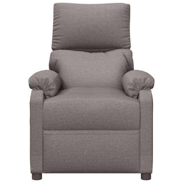 Fauteuil inclinable électrique Taupe Tissu