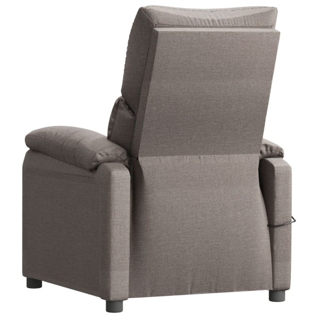 Fauteuil inclinable électrique Taupe Tissu