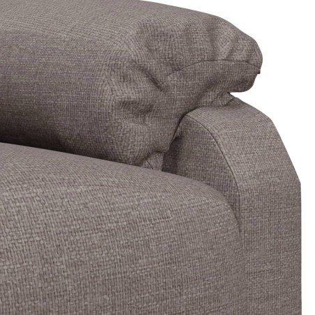 Fauteuil inclinable électrique Taupe Tissu