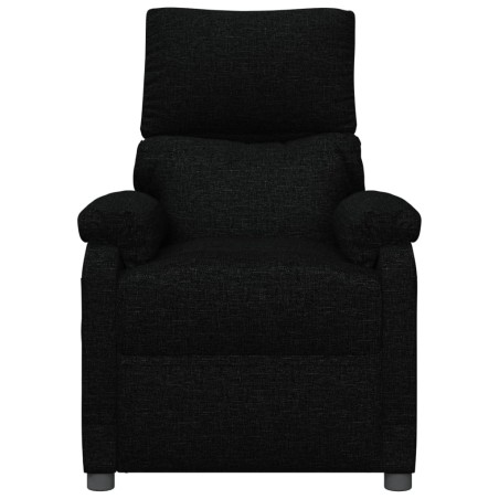 Fauteuil électrique de massage Noir Tissu