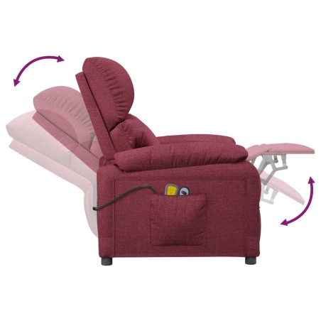 Fauteuil électrique de massage Bordeaux Tissu
