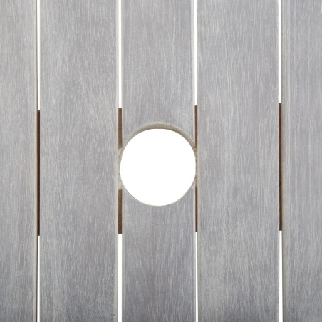 Ensemble à manger de jardin 9 pcs Bois d'acacia Gris