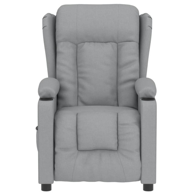 Fauteuil inclinable électrique Gris clair Tissu