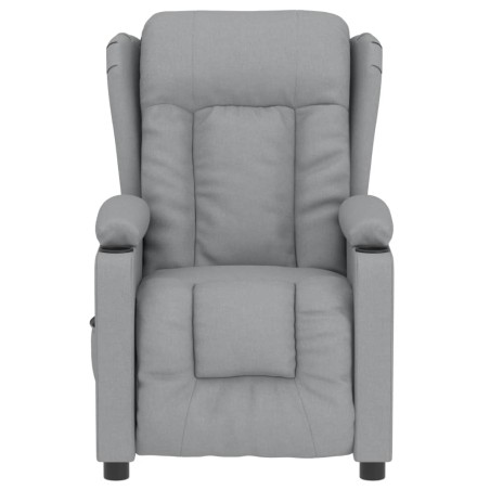 Fauteuil inclinable électrique Gris clair Tissu