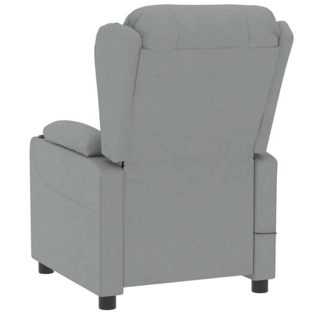 Fauteuil inclinable électrique Gris clair Tissu