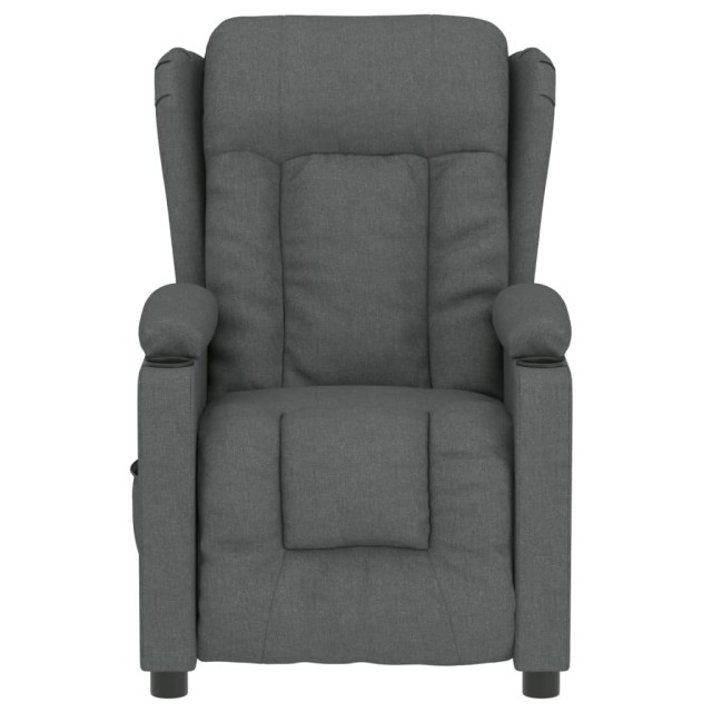 Fauteuil inclinable électrique Gris foncé Tissu