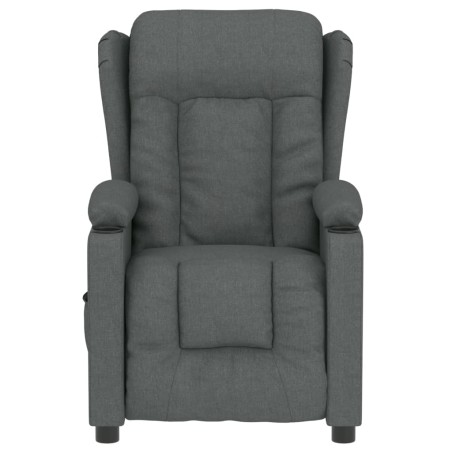 Fauteuil inclinable électrique Gris foncé Tissu