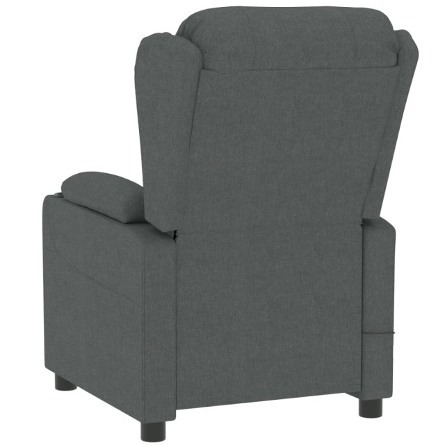 Fauteuil inclinable électrique Gris foncé Tissu