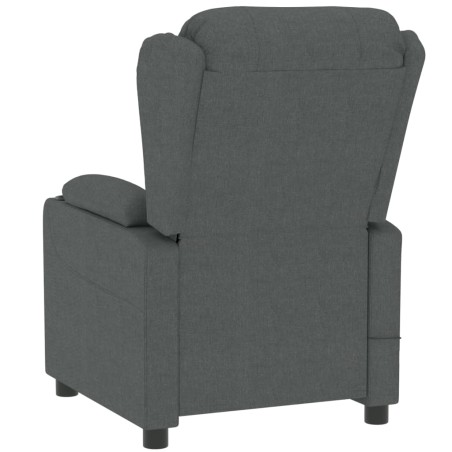 Fauteuil inclinable électrique Gris foncé Tissu