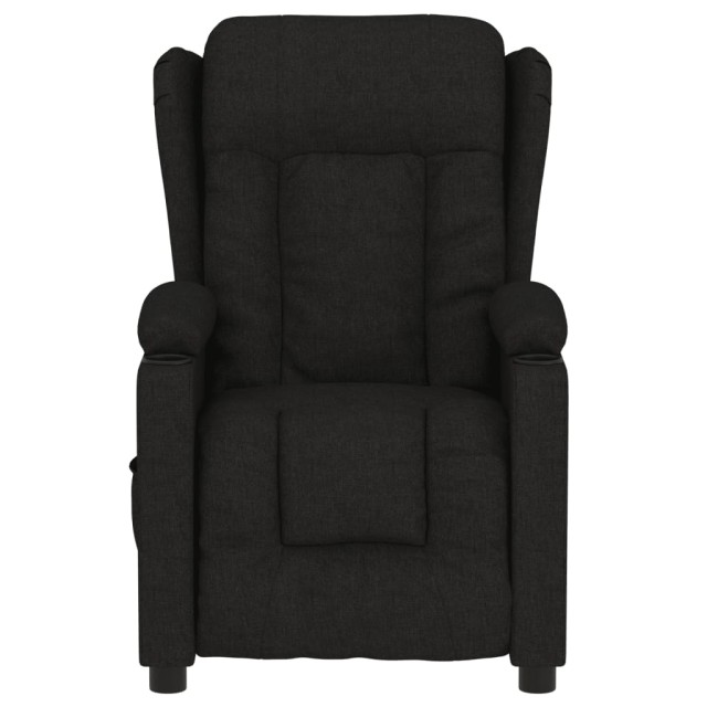 Fauteuil inclinable électrique Noir Tissu