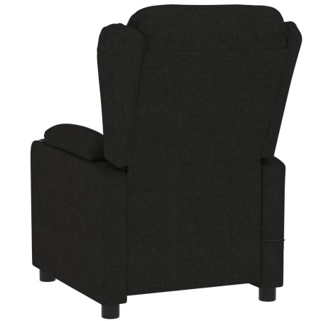 Fauteuil inclinable électrique Noir Tissu