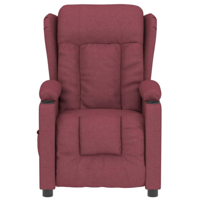 Fauteuil inclinable électrique Rouge bordeaux Tissu