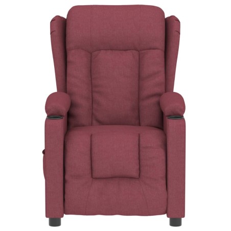 Fauteuil inclinable électrique Rouge bordeaux Tissu