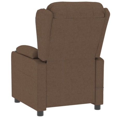 Fauteuil inclinable électrique Marron Tissu