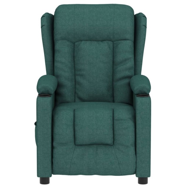 Fauteuil inclinable électrique Vert foncé Tissu